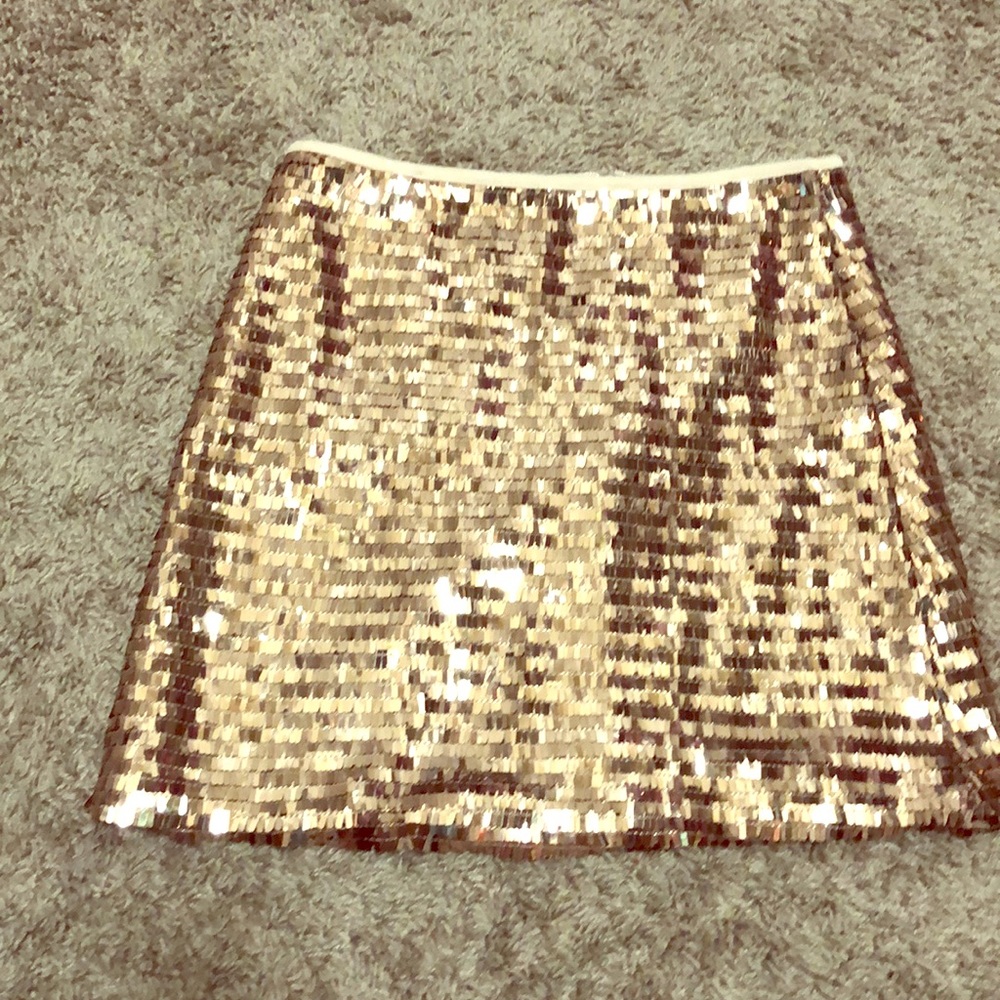 A glittery skirt